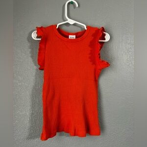 Ruffled Red Kids Top